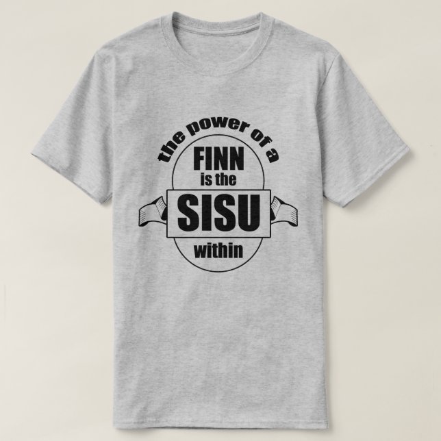 Camiseta Homens do poder do Finn de SISU (Frente do Design)
