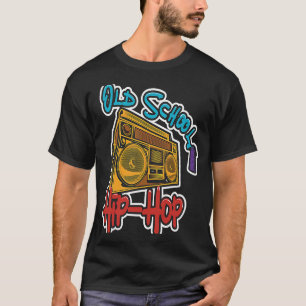 Camiseta Homens do rap da antiga escola do design 90 do Hip