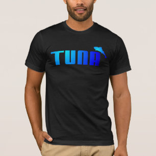 Camiseta Homens do T do divertimento do atum