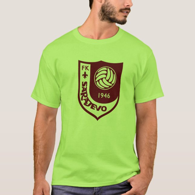 Camiseta Homens do t-shirt do protetor das FK Sarajevo (Frente)
