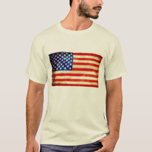 Camiseta Homens do tshirt da bandeira americana