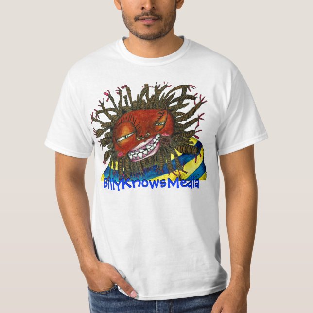 Camiseta Homens do tshirt de BillyKnowsMedia QRCode (Frente)