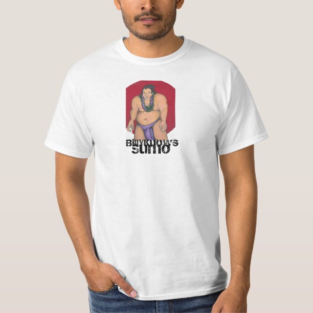 Camiseta Homens do tshirt do Sumo de BillyKnowsMedia (Frente)