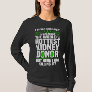 Camiseta Homens doadores de rim engraçados Mulheres Doença 