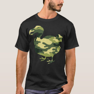 Camiseta Homens Dodo Camo Impressão dos EUA Pássaro Voador