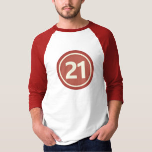 Camiseta Homens dotados de aniversário de 21 anos