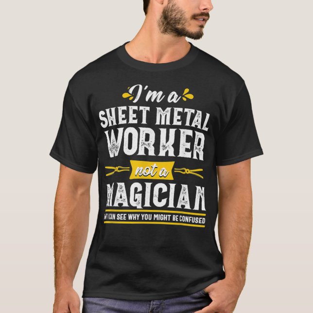 Camiseta Homens dotados de dotes para trabalhadores de meta (Frente)