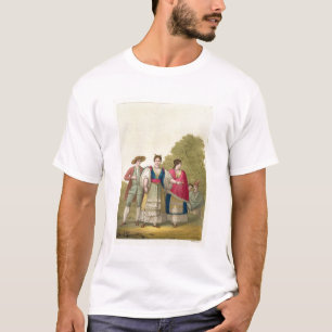 Camiseta Homens e mulheres peruanos no traje tradicional
