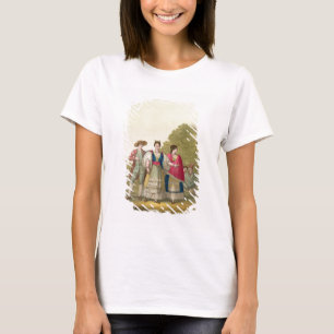 Camiseta Homens e mulheres peruanos no traje tradicional