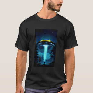Camiseta Homens e OVNI