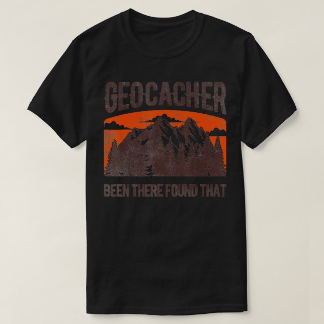Camiseta Homens em Geocaching Mulheres Professores do Geoca (Frente do Design)