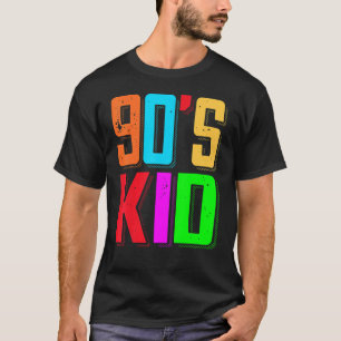 Camiseta Homens em roupa infantil dos anos 90 Vintage Retro
