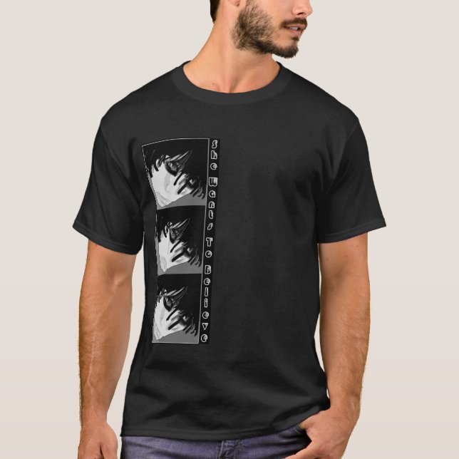 Camiseta homens Emo quer o eletro do gótico das caras da (Frente)