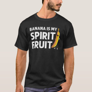 Camiseta Homens Engraçados com Banana Frutas Comem Pão-de-O