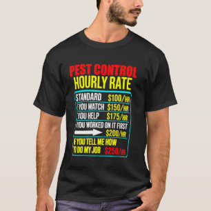 Camiseta Homens engraçados controle de pragas exterminador