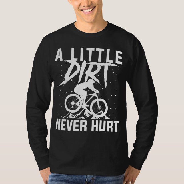 Camiseta Homens Engraçados De Bike Mountain Bike Mulheres M (Frente)