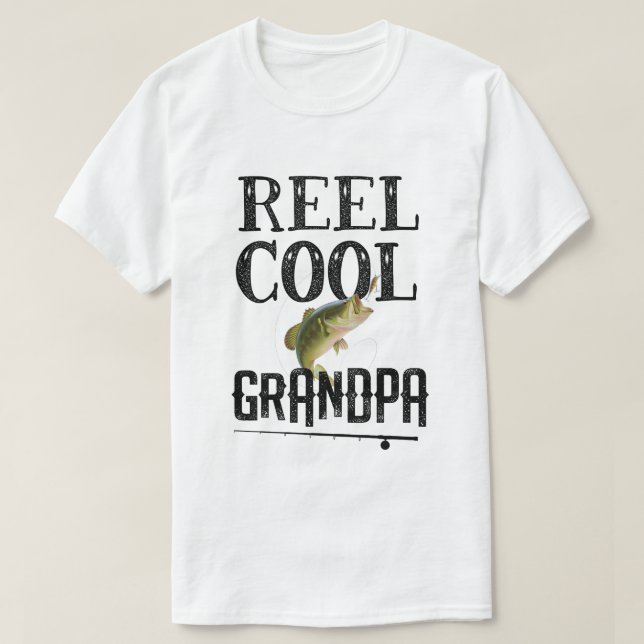 Camiseta Homens engraçados do vovô da chalaça da pesca do (Frente do Design)