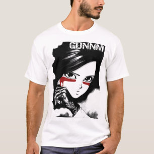 Camiseta Homens Engraçados Gunnm Gally Alita Batalha Angel