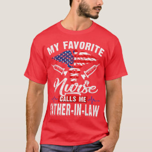 Camiseta Homens Engraçados Minha Enfermeira Favorita Me Cha