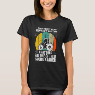 Camiseta Homens Eu Amo Tratores E Ser Um Pai Fazendeiro Da