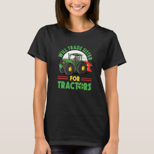 Camiseta Homens Eu Cavar Dia de São Patrício Tratores Jardi