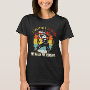 Camiseta Homens Eu Criei Um Monstro Ela Me Chama De Avô Sof