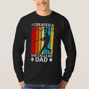 Camiseta Homens Eu Criei Um Monstro Ela Me Chama De Pai Bei