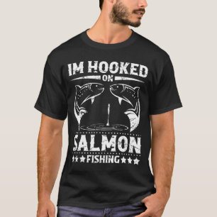 Camiseta Homens eu estou viciado em desempenho de pesca de