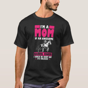 Camiseta Homens Eu Sou Mãe De Um Excelente Corredor De Barr