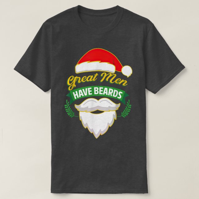 Camiseta Homens excelentes Têm Bebidas Papai Noel (Frente do Design)