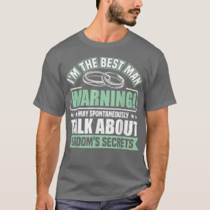 Camiseta Homens Falam Sobre Segredos do Noivo Festa de Desp