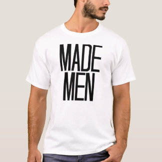 Camiseta Homens feitos t-shirt no branco