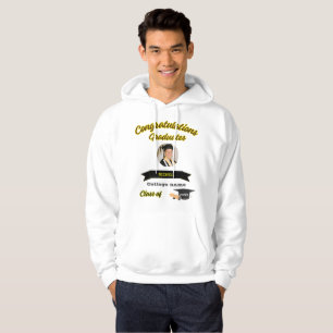 Camiseta homens foto e nome parabéns formandos Ho