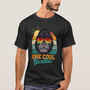 Camiseta Homens Gorilla Mulheres Crianças Meninas Crianças