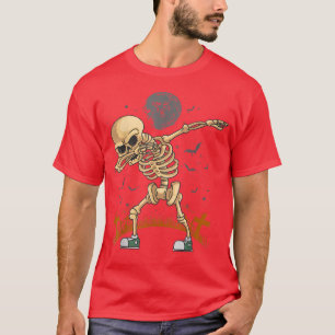Camiseta Homens Gráficos do Esqueleto do Dia do Dia de as B