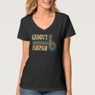 Camiseta Homens Groovy Pawpaw Estética dos Anos 70 Nostalgi