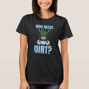 Camiseta Homens Hidroponia Dizendo Horticultura Especialist