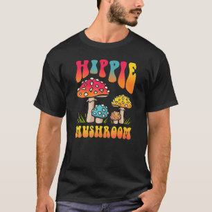 Camiseta Homens Hippie Cogumelos Forjando Morel Mushroo