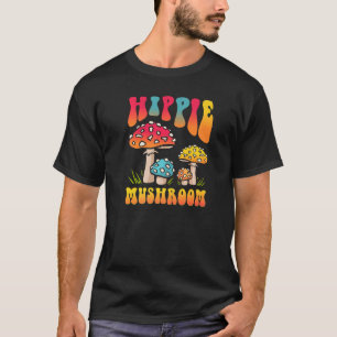 Camiseta Homens Hippie Cogumelos Forjando Morel Mushroom