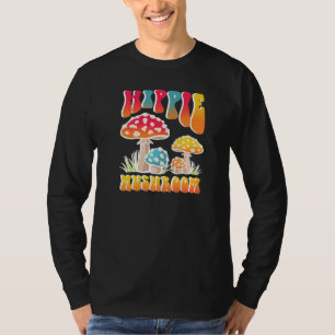 Camiseta Homens Hippie Cogumelos Forjando Morel Mushroom