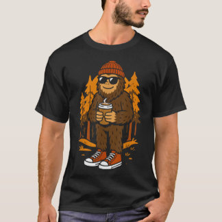 Camiseta Homens Hipsteres Sasquatch Pé-Grande Mulheres Cria