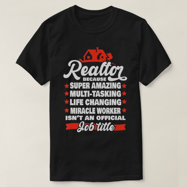 Camiseta Homens Imobiliários Super Incríveis  (Frente do Design)