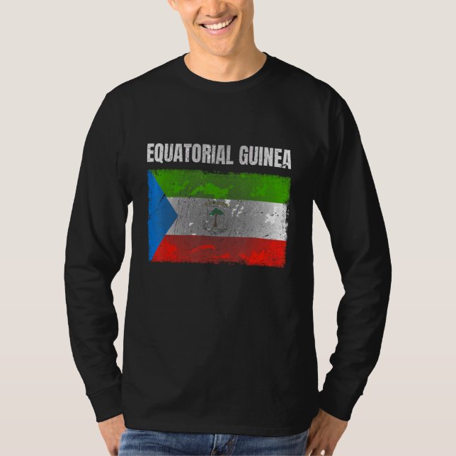 Camiseta Homens Impressão da Guiné Equatorial desapontados  (Frente)