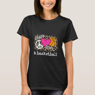 Camiseta Homens Impressos do Leopardo Que Amam a Paz
