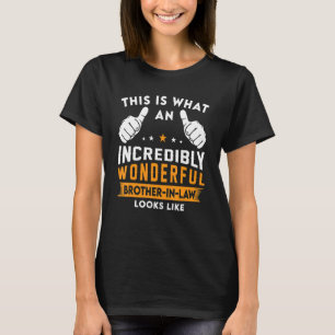Camiseta Homens Isto É Como Um Cunhado Maravilhoso Parece
