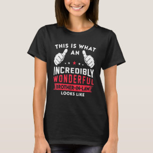 Camiseta Homens Isto É O Que Um Cunhado Maravilhoso Parece