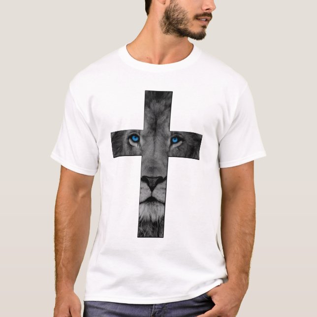 Camiseta Homens - leão do tribo (Frente)
