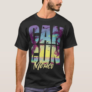 Camiseta Homens legal de Arte de Cancun Mulheres Méico Vaci