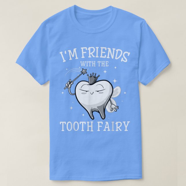 Camiseta Homens legal De Arte Fada Dente Dentista Oral Mulh (Frente do Design)