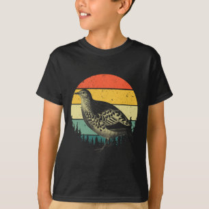 Camiseta Homens legal de Arte Quail Mulheres Caçadoras de P